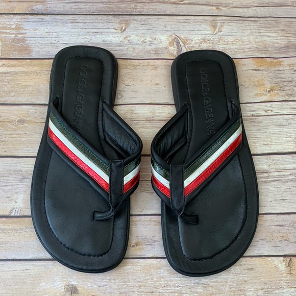 dolce gabbana flip flops mens